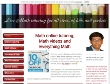 Tablet Screenshot of online-tutoring-and-math-videos.com